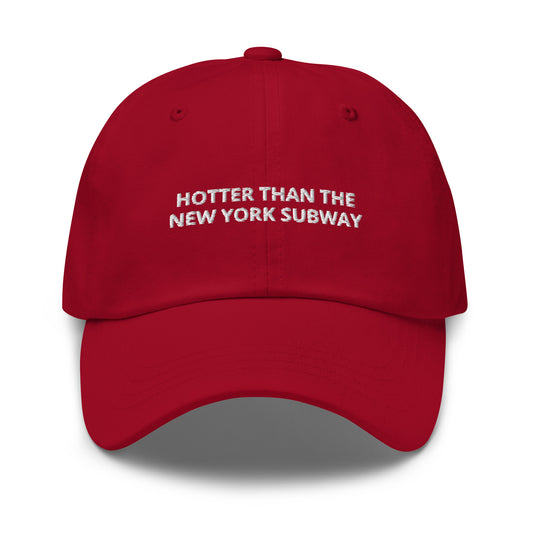 Nolita Hotter Than The New York Subway Cap in Cranberry