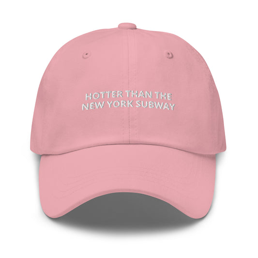 Nolita Hotter Than The New York Subway Cap in Pink