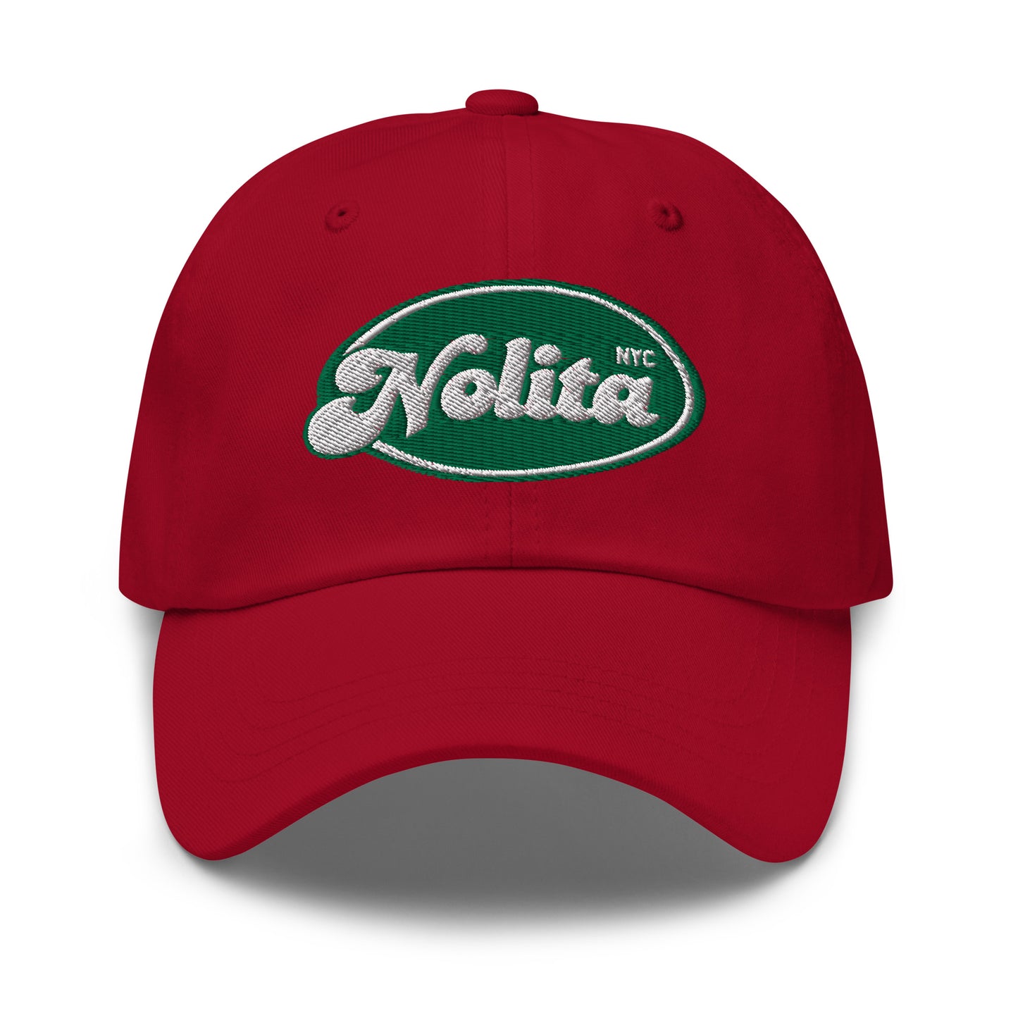 Nolita Oval Cap in Cranberry