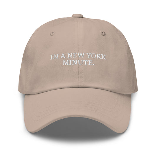 Nolita In A New York Minute Cap in Stone